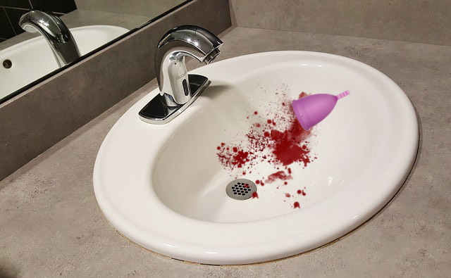 Gefallen klo menstruationstasse ins Ist die
