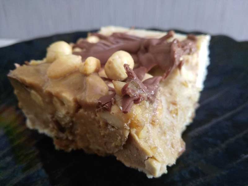 Veganer Snickers Käsekuchen nobake veganer Foodporn DieCheckerin.de veganes Rezept