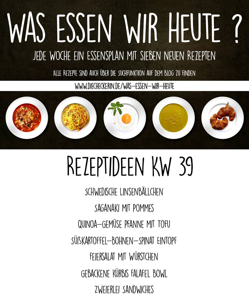 Essensplan Wochenplan eine Woche Was essen wir heute veganer Essensplan DieCheckerin