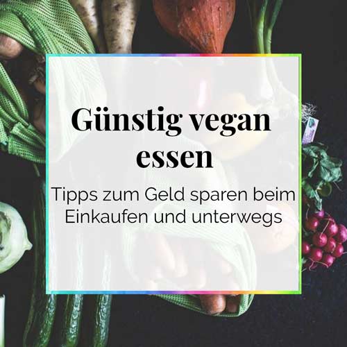 Günstig vegan essen Geld sparen beim Einkaufen und unterwegs DieCheckerin