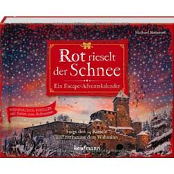 Exit Adventskalender Escape Room Rot riesel der Schnee Buch DieCheckerin