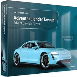 Porsche Taycan Adventskalender Modellbausatz
