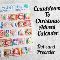 Archies Paint Dot Card Aquarell Adventskalender